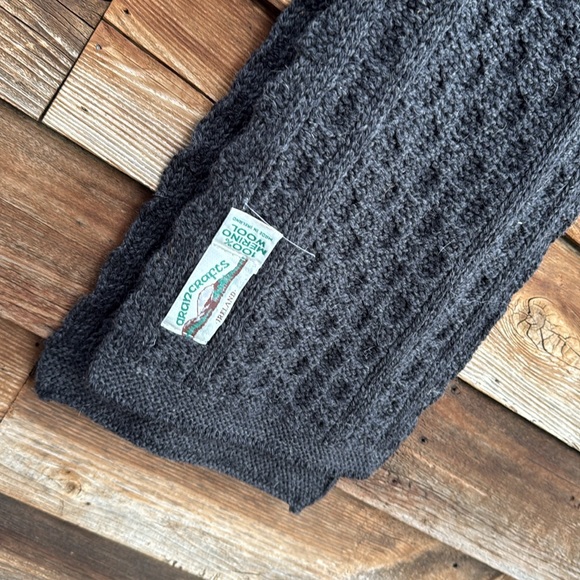 Aran Crafts Dark Gray Scarf - Picture 2 of 3